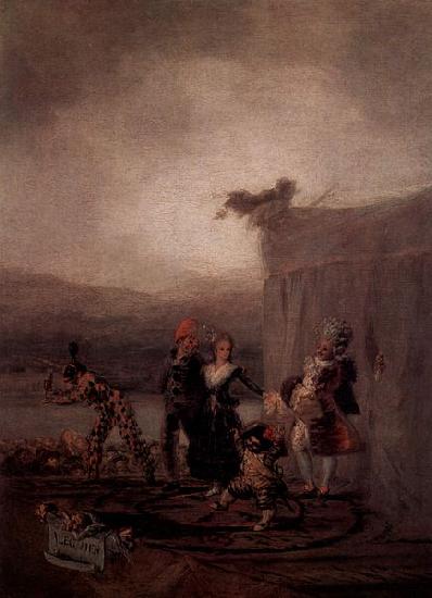 Francisco de Goya Wanderkomodianten Sweden oil painting art